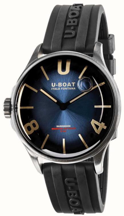 Review Replica U-BOAT DARKMOON 40MM BLUE SS SOLEIL 9021/A watch - Click Image to Close